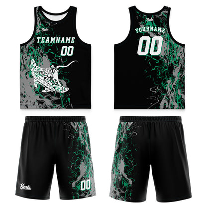 Custom Black Orange Wide Shoulder Basketball Jersey, Breathable Mesh Team Uniform for Adult & Yout