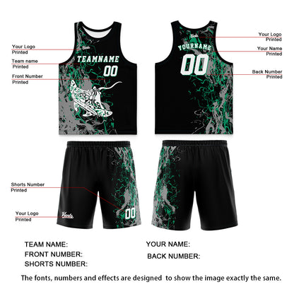 Custom Black Orange Wide Shoulder Basketball Jersey, Breathable Mesh Team Uniform for Adult & Yout