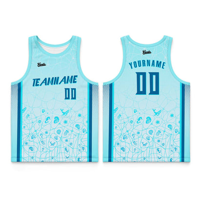 Custom Green Yellow White Wide Shoulder Basketball Jersey, Breathable Mesh Team Uniform for Adult & Yout