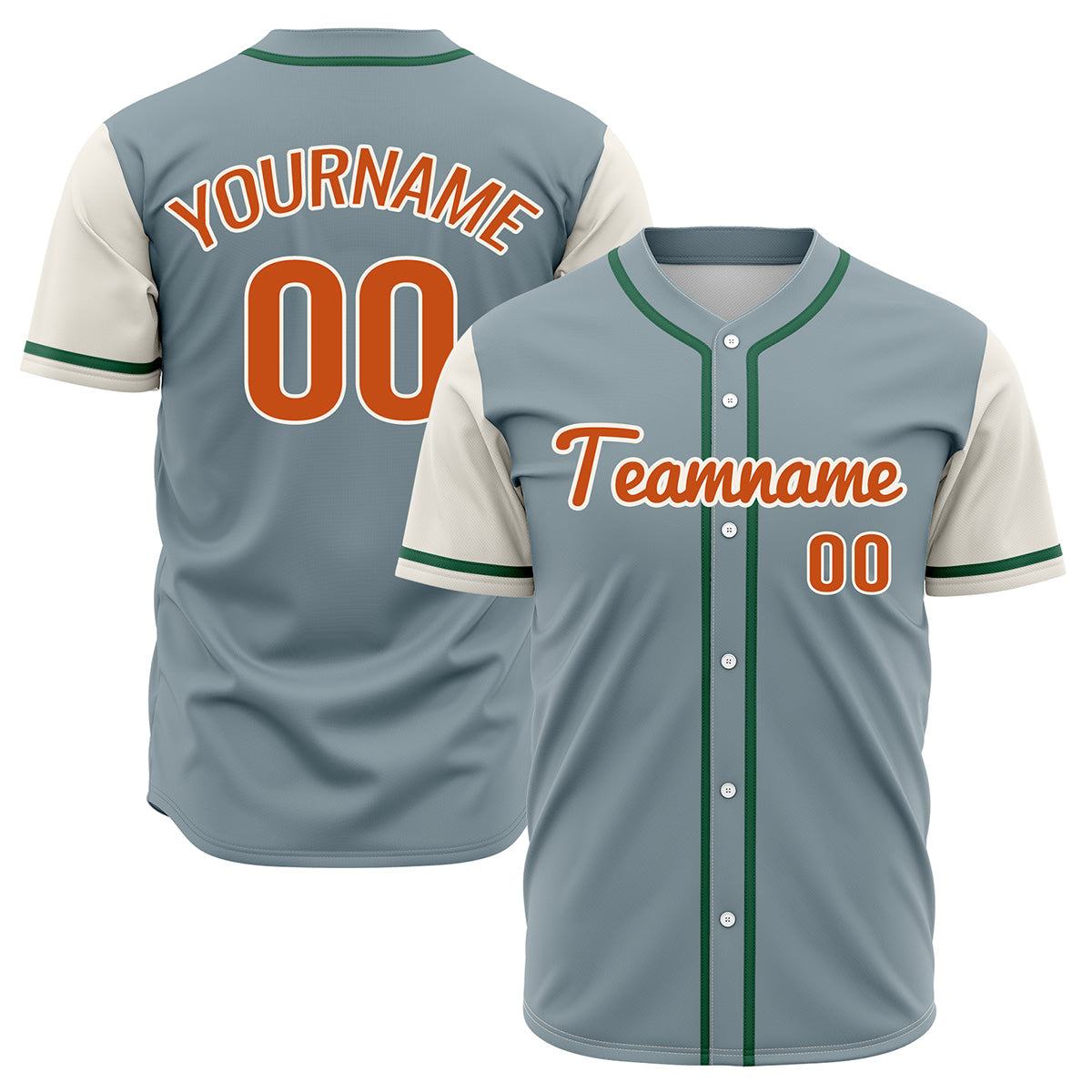 Custom Gray Off White Hip Hop Baseball Jersey Stitched Printed - Personalized Name Number Shirts #BB-0919-0061