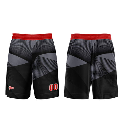 Custom Black Red Basketball Jersey Uniform Suit Printed Your Logo Name Number