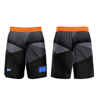 Custom Black Orange Basketball Jersey Uniform Suit Printed Your Logo Name Number