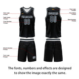 Custom Black Azure Basketball Jersey Uniform Suit Printed Your Logo Name Number