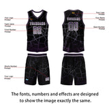 Custom Gray Violet Basketball Jersey Uniform Suit Printed Your Logo Name Number
