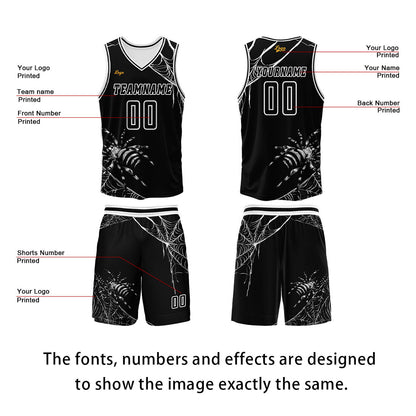 Custom Black Basketball Jersey Uniform Suit Printed Your Logo Name Number