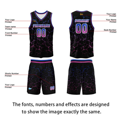 Custom Rose Purple Basketball Jersey Uniform Suit Printed Your Logo Name Number