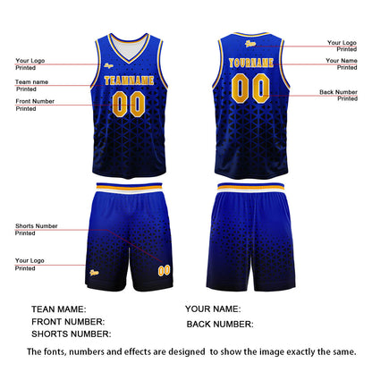 Custom Blue Orange Basketball Jersey Uniform Suit Printed Your Logo Name Number