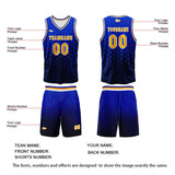 Custom Blue Orange Basketball Jersey Uniform Suit Printed Your Logo Name Number