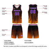 Custom Orange Purple Basketball Jersey Uniform Suit Printed Your Logo Name Number