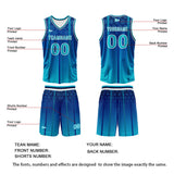 Custom Blue Basketball Jersey Uniform Suit Printed Your Logo Name Number