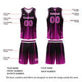 Custom Rose Purple Basketball Jersey Uniform Suit Printed Your Logo Name Number