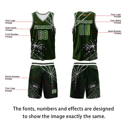 Custom Olive Green Basketball Jersey Uniform Suit Printed Your Logo Name Number