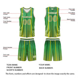 Custom Green Basketball Jersey Uniform Suit Printed Your Logo Name Number
