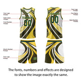 Custom Lemon Yellow Green Basketball Jersey Uniform Suit Printed Your Logo Name Number