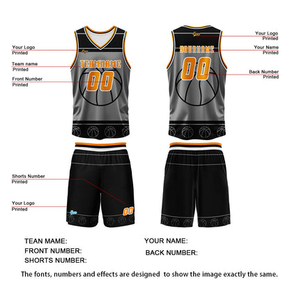 Custom White Orange Basketball Jersey Uniform Suit Printed Your Logo Name Number