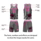 Custom Ash Powder Basketball Jersey Uniform Suit Printed Your Logo Name Number