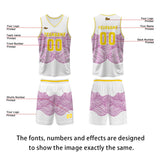 Custom White Red Green Basketball Jersey Uniform Suit Printed Your Logo Name Number