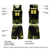 Custom Yellow Basketball Jersey Uniform Suit Printed Your Logo Name Number
