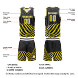 Custom Yellow Basketball Jersey Uniform Suit Printed Your Logo Name Number