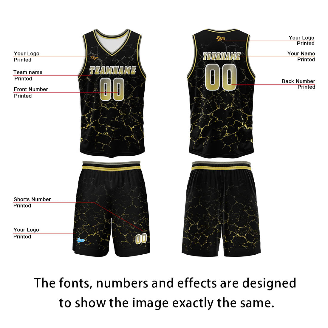 Custom Yellow Basketball Jersey Uniform Suit Printed Your Logo Name Number