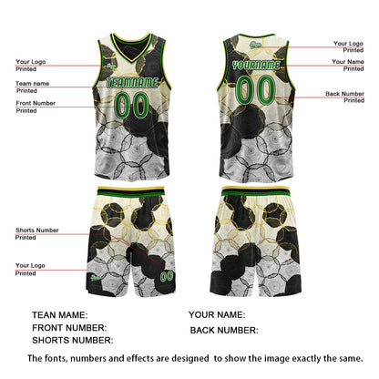 Custom Black Yellow Reversible Basketball Suit for Adults and Kids Personalized Jersey