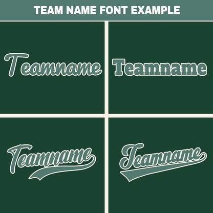 Custom Dark Green Brown Hip Hop Baseball Jersey Stitched Printed - Personalized Name Number Shirts #BB-0919-0055