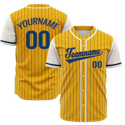 Custom Yellow Off White Hip Hop Baseball Jersey Stitched Printed - Personalized Name Number Shirts #BB-0919-0097