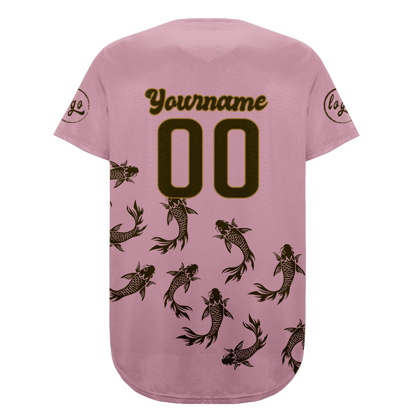 Custom Light Pink Olive Green Baseball Jersey Personalized Gradient Team Uniforms Shirt with Name Number