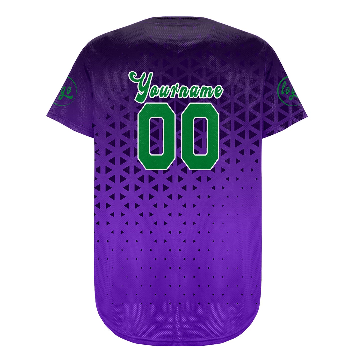 Custom Black Purple Baseball Jersey Personalized Gradient Team Uniforms Shirt with Name Number