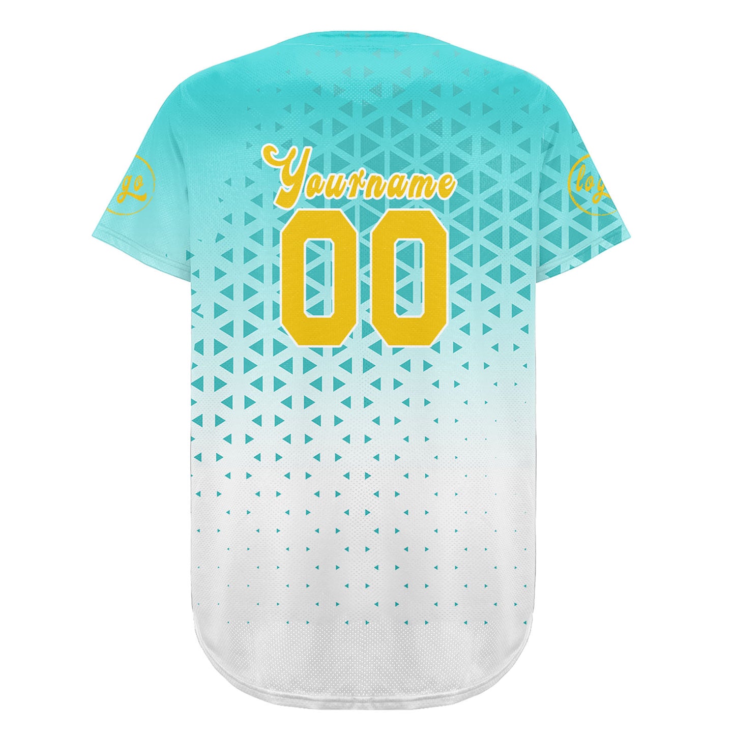 Custom Lakes Blue White Baseball Jersey Personalized Gradient Team Uniforms Shirt with Name Number