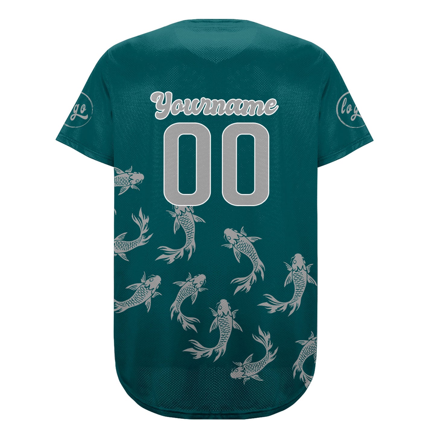 Custom Dark Green Gray Baseball Jersey Personalized Gradient Team Uniforms Shirt with Name Number