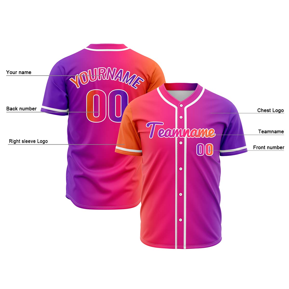 Custom Black Hip Hop Baseball Jersey Stitched & Printed & Personalized Name Number Shirts