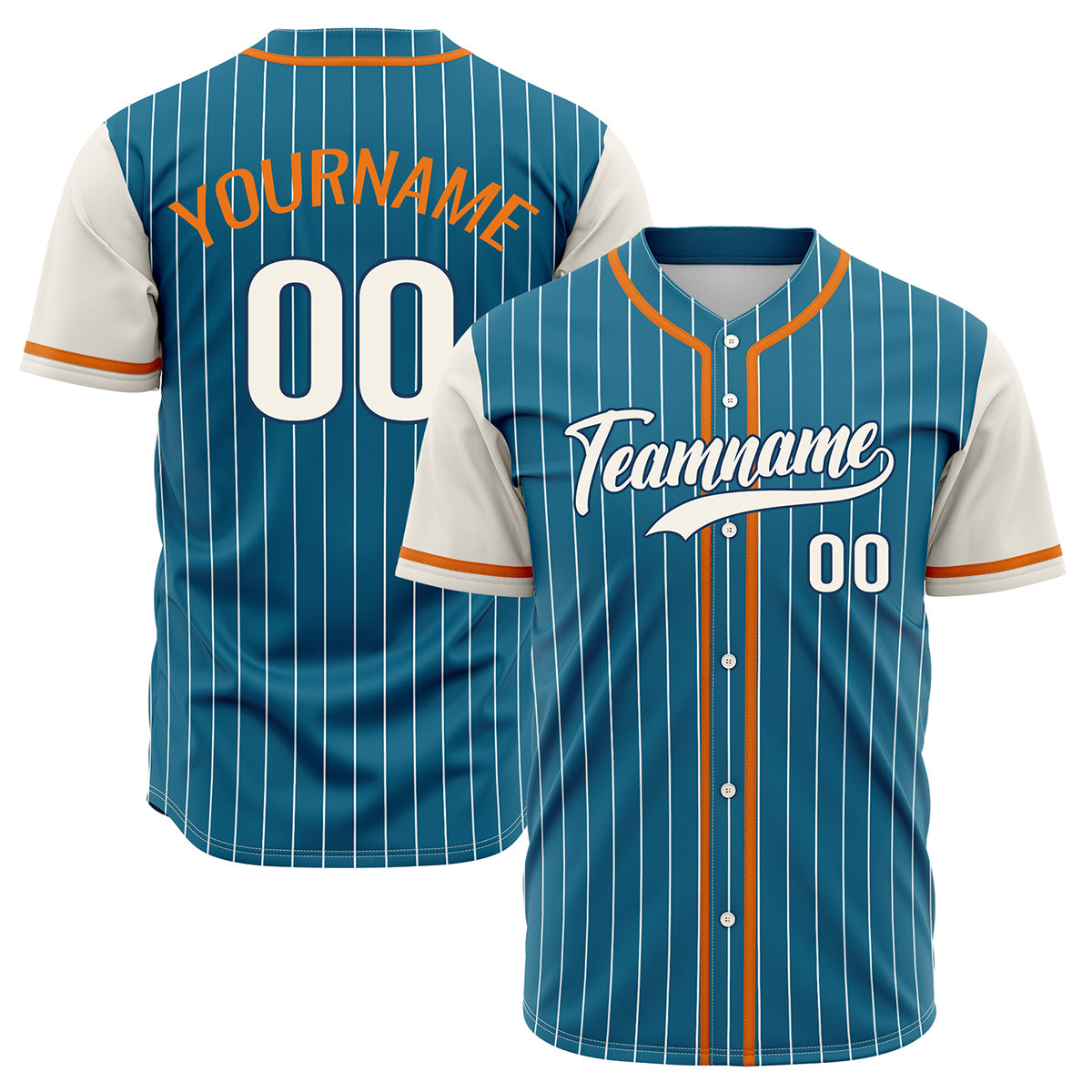 Custom Blue Off White Hip Hop Baseball Jersey Stitched Printed - Personalized Name Number Shirts #BB-0919-0043