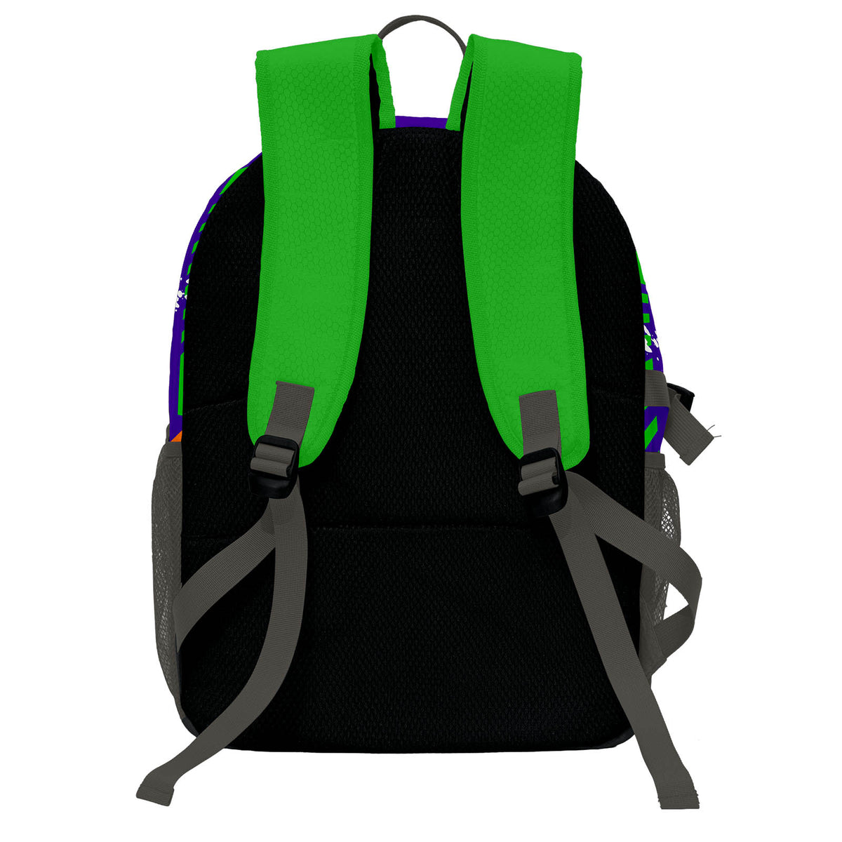 Custom Green Purple Orange Basketball Soccer Backpack Personalized Player Names Numbers Team Logo #BB-0919-0017