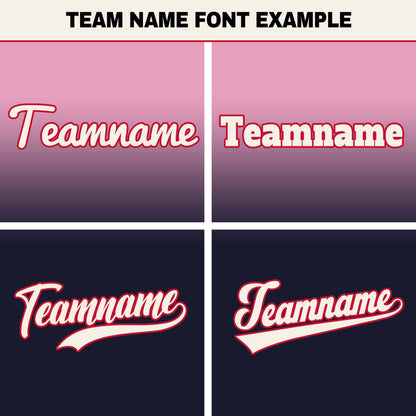 Custom Pink Black Hip Hop Baseball Jersey Stitched Printed - Personalized Name Number Shirts #BB-0919-0082