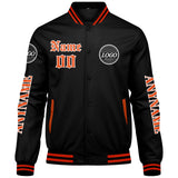 Custom Orange Varsity Jackets for Men Women Youth Personalized Letterman Jackets
