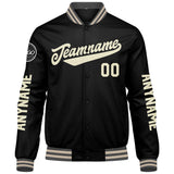 Custom Grey Black Cream Varsity Jackets for Men Women Youth Personalized Letterman Jackets