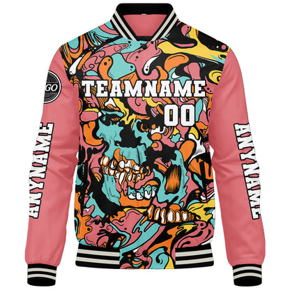Custom Pink Varsity Jackets for Men Women Youth Personalized Letterman Jackets