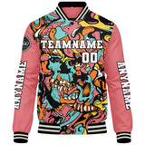 Custom Pink Varsity Jackets for Men Women Youth Personalized Letterman Jackets