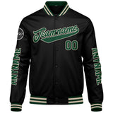 Custom Dark Green Black Cream Varsity Jackets for Men Women Youth Personalized Letterman Jackets