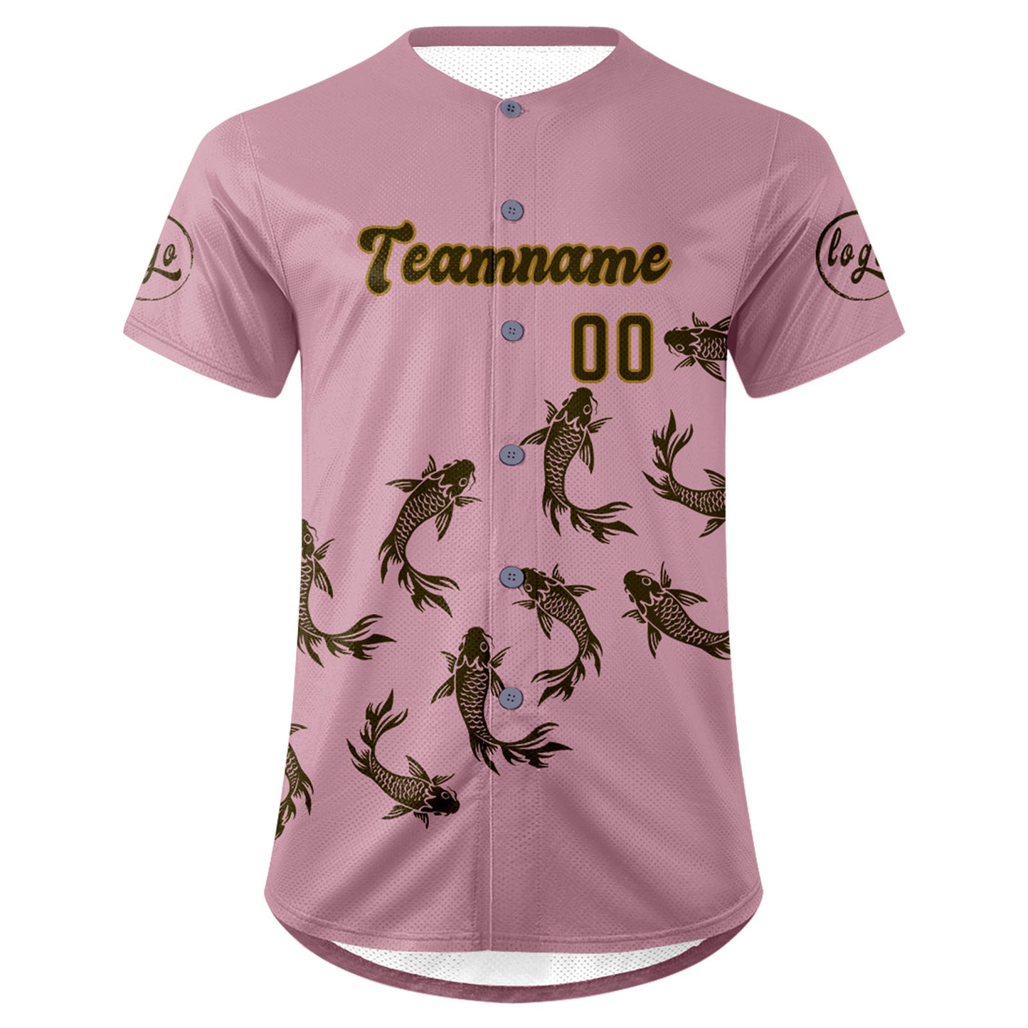 Custom Light Pink Olive Green Baseball Jersey Personalized Gradient Team Uniforms Shirt with Name Number