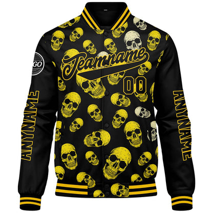 Custom Yellow Varsity Jackets for Men Women Youth Personalized Letterman Jackets