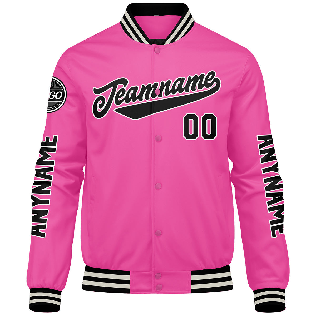 Custom Pink Varsity Jackets for Men Women Youth Personalized Letterman Jackets