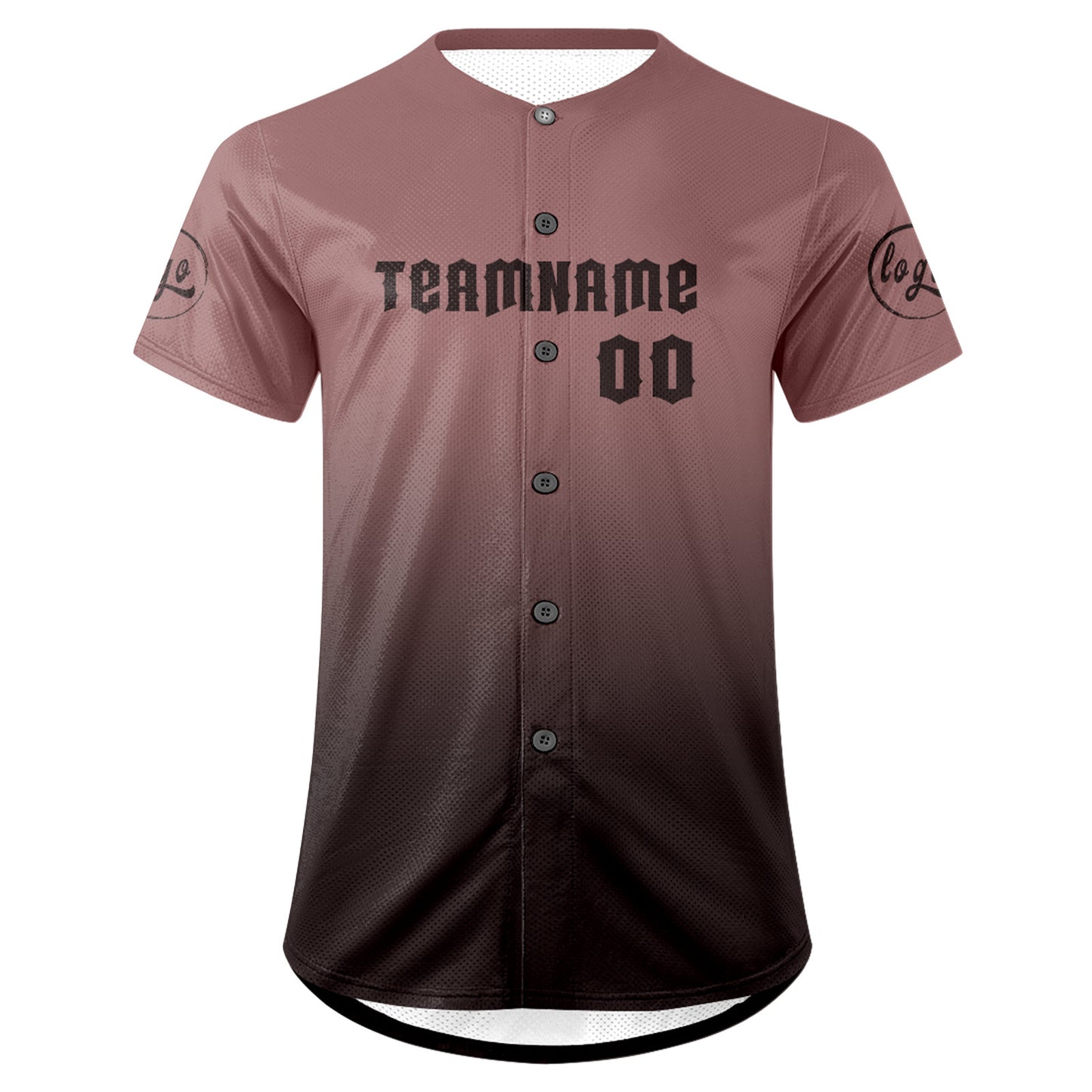 Custom Light Brown Dark Brown Baseball Jersey Personalized Gradient Team Uniforms Shirt with Name Number
