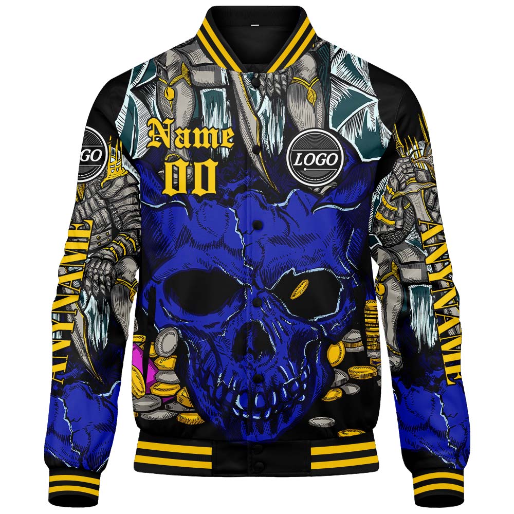 Custom Royal Yellow Varsity Jackets for Men Women Youth Personalized Letterman Jackets