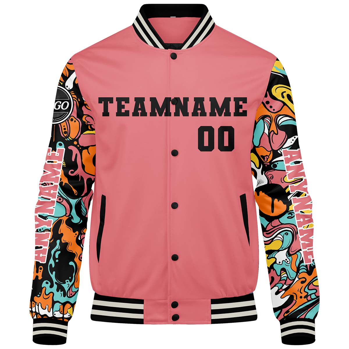 Custom Pink Varsity Jackets for Men Women Youth Personalized Letterman Jackets