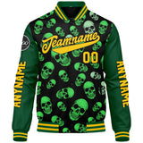 Custom Green Varsity Jackets for Men Women Youth Personalized Letterman Jackets
