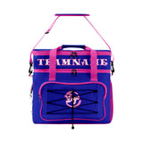 Custom Purple Pink Double Layer Insulated Cooler Bag - 600D Oxford Waterproof Picnic Tote for Camping, Hiking & BBQ - Large Capacity Thermal Lunch Bag