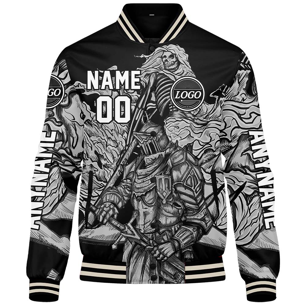 Custom Grey Varsity Jackets for Men Women Youth Personalized Letterman Jackets