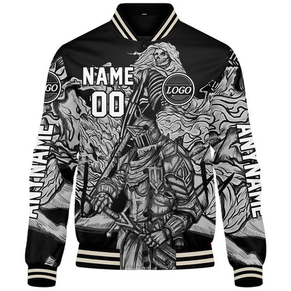 Custom Grey Varsity Jackets for Men Women Youth Personalized Letterman Jackets